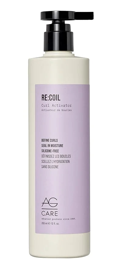 AG Care Re:Coil Curl Activator Curl Cream with Keratin Amino Acids - Ultra-Nourishing Curly Hair Cream for Defined, Health...