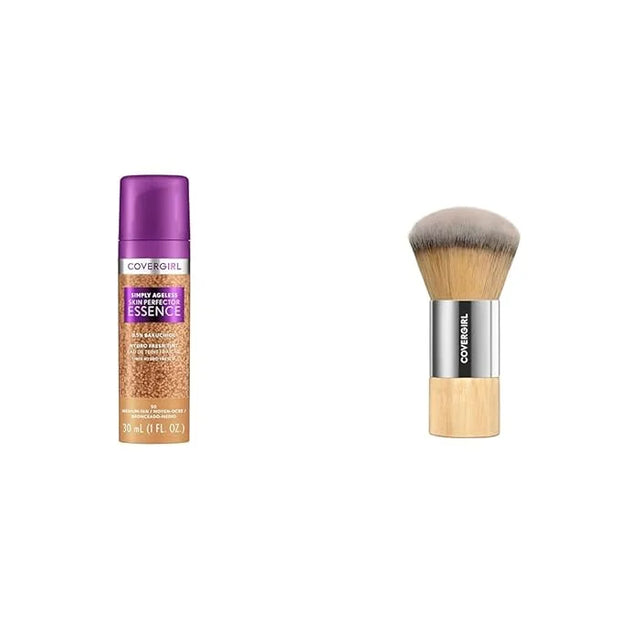 Covergirl Simply Ageless Skin Perfector Essence Foundation, 50 Medium-Tan, Tinted Skin Perfector, Skincare Makeup Hybrid w...