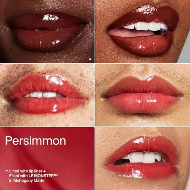PHD HYBRIDLIP GLAZE - Persimmon (Reddish Brown) & ENTEL Aloe vera Sheet Masque (BONUS) - Product Image