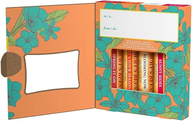 Burt's Bees Gifts Ideas - Just Picked Lip Balm Set, Pomegranate, Watermelon, Sweet Mandarin, Coconut & Pear, Natural Origi...