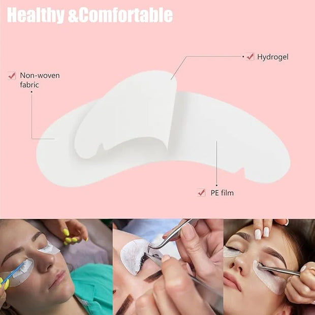 myaokue-up 102 pcs Natural Hydrogel Eye Gel Pads V- Shape Collagen and Aloe Vera Patches for Under Eyes Premium Eye Mask B...