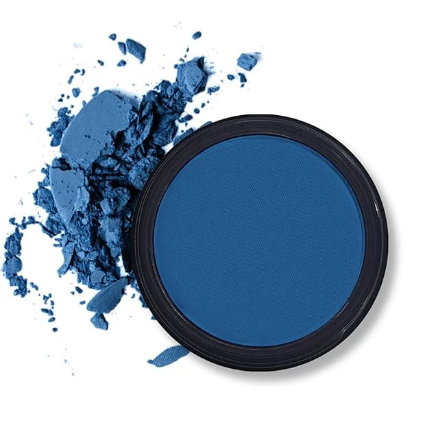 Erinde Single Dark Blue Matte Eyeshadow Palette, High Pigmented Eye Shadow Powder, Long Lasting, Ultra-Blendable, Intense ...