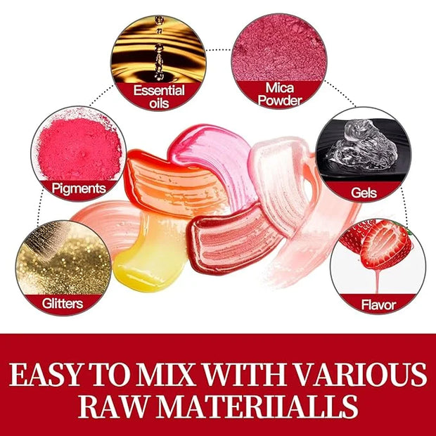 Lip Gloss Base 10 Ounce (350 ML) Clear Lip Gloss Non-Stick Moisturizing Versagel lip gloss base DIY Handmade Lip Gloss Lip...