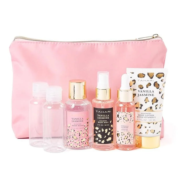 Tahari Vanilla Jasmine Spa Gift Set for Women – Luxurious Bath Kit with Body Lotion, Body Wash & Body Mist & Oil – Perfect...