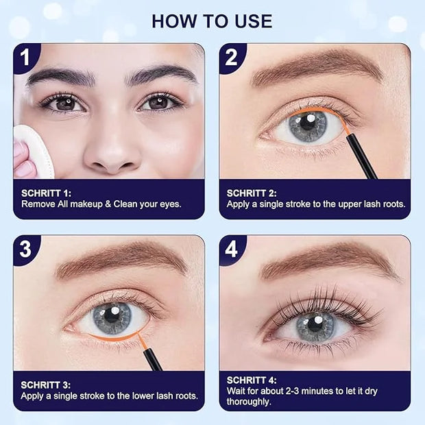Advanced Eyelash Serum for Thicker, Longer & Longer Looking Eyelashes and Eyebrows, Vegan & Cruelty-Free - Stronger, Thick...