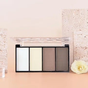 4-Color Contour Makeup Palette, Blush Highlighter Bronzer Powder Kit, Face Cosmetics Gift Set (02#, 1 Count (Pack of 1)) -...
