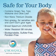 STREAM 2 SEA SPF 20 Mineral Sunscreen Biodegradable and Reef Safe, 1 Fl oz Pack of 3 Travel Size Paraben Free Non Greasy, ...