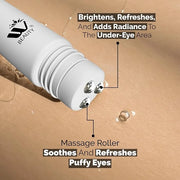 Eye Cream with Metal Roller | Anti-Aging Eye Treatment for Dark Circles, Puffiness & Wrinkles | Hyaluronic Acid, Retinol &...