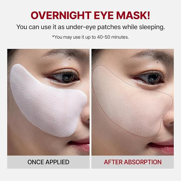 MEDITHERAPY Wrinkle-fit Tangle Eye Patch & Wrinkle-fit Face Mask - Under Eye Mask and Eye Cream for Eye Bags, Puffiness, a...