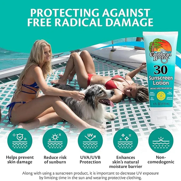 Reef Friendly Sunscreen SPF 30 Lotion, Mango Lime Scent Body Sunscreen Lotion, Rich in Anti Oxidants, Water Resistant Up t...
