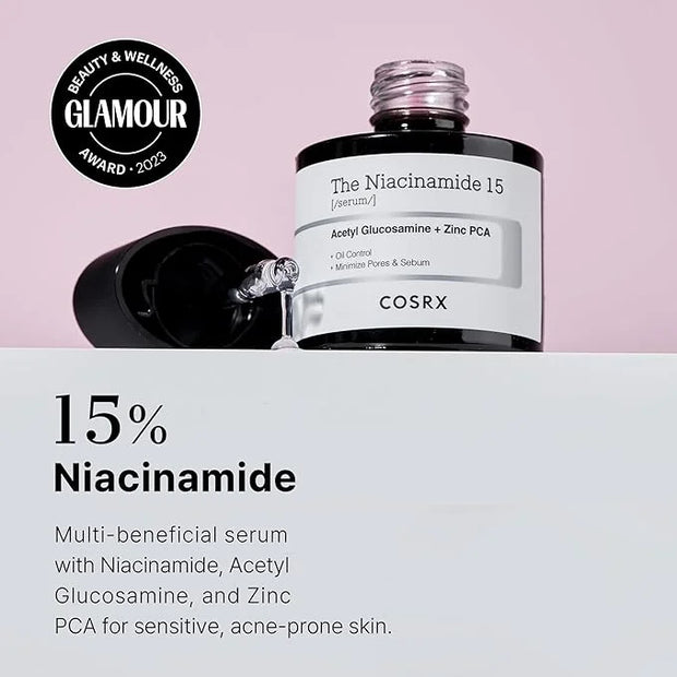COSRX 15% Niacinamide Face Serum, 0.67 fl oz, Pore Minimizer Serum for Face, Even Skin Tone, Korean Skin Care - Product Image