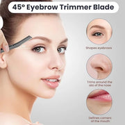 Dermaplaning Tool for Face, Dermaplane Razor for Peach Fuzz with Metal Grip, Professional Eyebrow Razor for Women, Facial ...