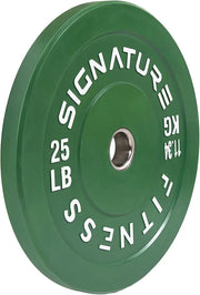 Signature Fitness 2" Olympic Bumper Plate Weight Plates 25LB Single, - Product Image
