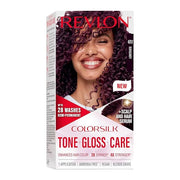 Revlon ColorSilk Tone + Gloss + Care Demi Permanent Hair Color, Dye Kit with Leave-In Scalp and Haircare Serum, 2x Shinier...