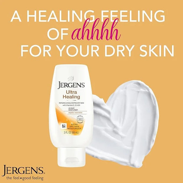 Jergens Ultra Healing Dry Skin Lotion, Hand and Body Moisturizer for Quick Absorption into Extra Dry Skin with Hydralucenc...