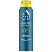 Oars + Alps Sunscreen Spray for Face & Body, SPF 70 Spray Sunscreen Infused with Vitamin C & Antioxidants, No White Residu...