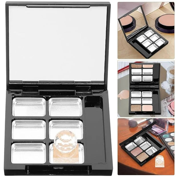 Healifty Empty Lipstick Palette Pan 6-grid Magnetic Eyeshadow