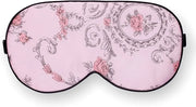 Maxfeel 100% Pure Silk Eye Mask - Sleep Eye Cover in Floral Colors (#1) - Product Image