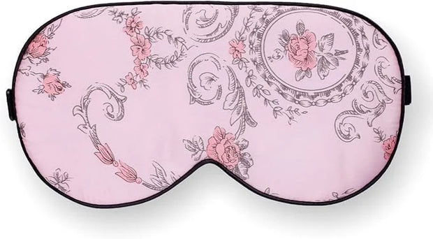 Maxfeel 100% Pure Silk Eye Mask - Sleep Eye Cover in Floral Colors (#1) - Product Image