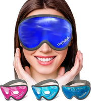 MyHalos® Gel Eye Mask - Reusable Cold Eye Mask with Adjustable Straps- Our Soothing Eye Gel Mask Helps Puffy Eyes, Dark Ci...