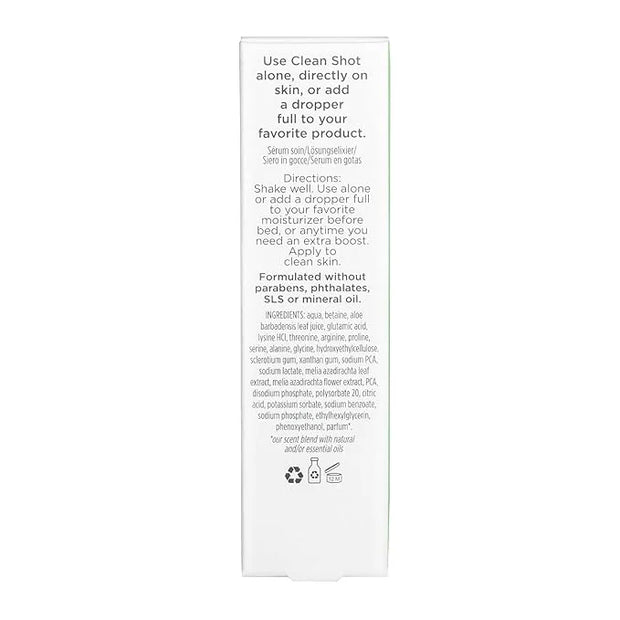 Face Serum by Pacifica - Clean Shot Vegan Amino Acid 10% Complex10% Solution l – Balancing Facial Serum for Oily & All Ski...
