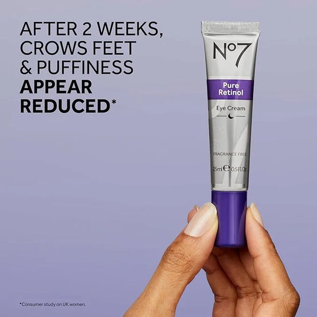 No7 Retinol Collection - Includes Retinol Night Repair Cream (25ml), Eye Cream (5ml), 0.3% Night Concentrate (10ml), Velve...