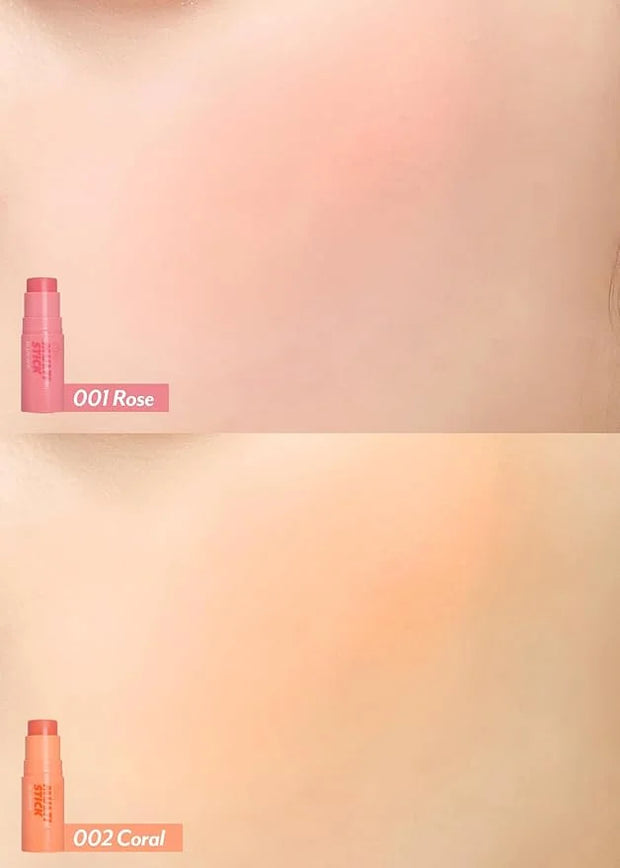 I'M MEME Blusher - I'm Multi Stick 003 Blurry Nude | Easy Blendable Cream Blush for Natural Look, Multi Blush Stick for Ch...