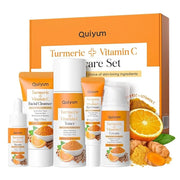 Skin Care Set, Turmeric Vitamin C Skincare 5PCS - Beauty Skin Care for Teens, Facial Skin Care Routine Set Kit, Improve Da...