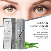 ZocuFoam Eyelid Cleanser - Foaming Eyelid Scrub - Natural pH Balanced Solution - 1.7 FL OZ (50mL) - Product Image