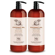 Soapbox Shampoo and Conditioner Set with Coconut Oil, Jojoba Oil, Aloe and Shea Butter to Moisturize and Nourish for All H...