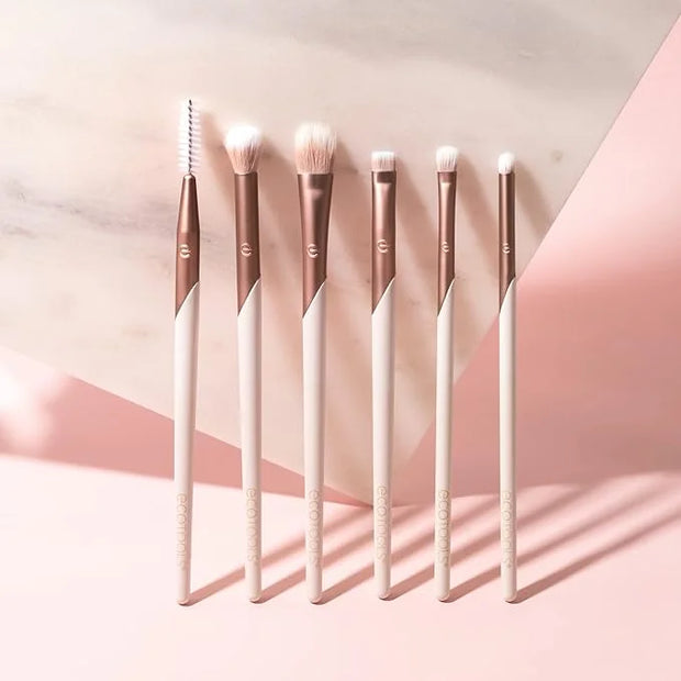 EcoTools Luxe Exquisite Eye Makeup Brush Kit, For Eyeshadow, Eyeliner, & Brow Makeup, Professional Eye Brush Set, Eco-Frie...