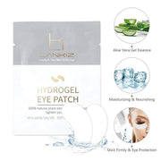 LANKIZ 100 Pairs Under Eye Gel Pads for Lash Extensions, 100% Natural Plant Extract, Collagen Hydrogel, Lint-Free, Moistur...