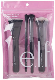 e.l.f. Complexion Perfection Brush Kit, 4-Piece Makeup Brush Set, Brushes For Foundations & Concealers, Vegan & Cruelty-Fr...