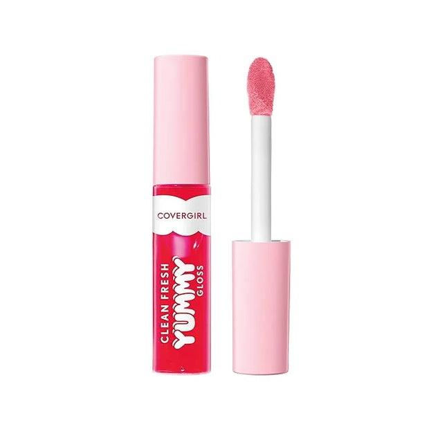 COVERGIRL Clean Fresh Yummy Gloss – Lip Gloss, Sheer, Natural Scents, Vegan Formula - My Strawbooty - Product Image