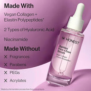 Honest Beauty Ageless Firm and Even Serum | Powered by Vegan Collagen and Elastin Polypeptides | Firmer-Looking Skin and E...