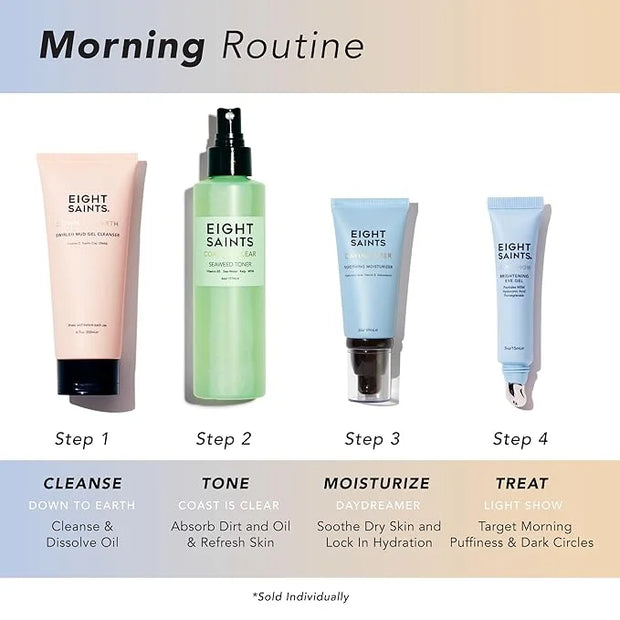 Eight Saints Daydreamer Soothing Anti Aging Face Moisturizer, Natural & Organic Fast Absorbing Oil Free Face Lotion With H...