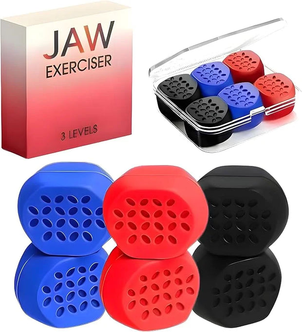 Jaw Exerciser for Men & Women 3 Levels 6 Pcs - Product Image