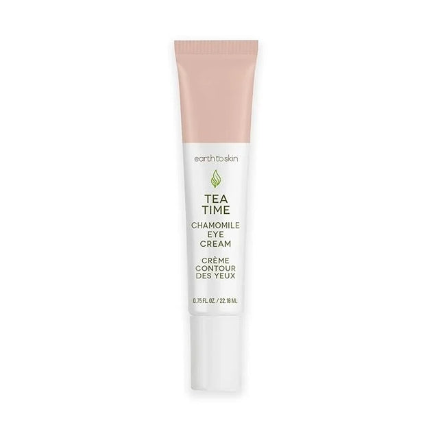 Earth To Skin Tea Time Chamomile Eye Cream – Hydrating & Soothing Eye Treatment with Vitamin E, Vitamin C & Jojoba Oil – 0...