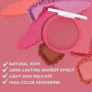Rose Bean Paste Matte Single Pressed Cheeks Face Blushes Makeup Palette, Rose Bean Monochrome Cream Blushes Palette Makeup...