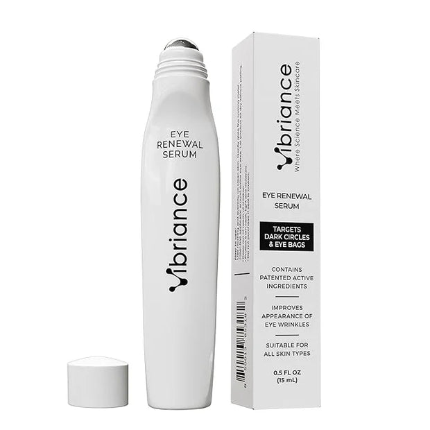 Vibriance Eye Renewal Serum - Dark Circles and Puffiness Treatment - Caffeine Formula for Reducing Bags - Product Image