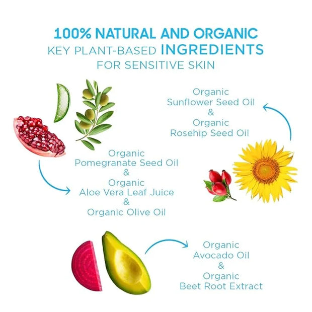 Natural and Vegan SPF 50+ Mineral Sunscreen for Full Body - Water Resistant (80 Minutes), Unscented, Titanium Dioxide FREE...