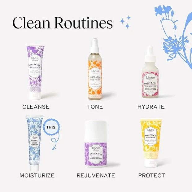 LilyAna Naturals Anti Aging Retinol Face Cream for Women – Wrinkle & Neck Cream for Firming, Retinol Moisturizer for Face ...