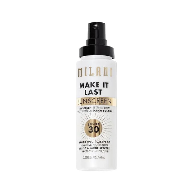 Milani Make It Last Sunscreen - Sunscreen Setting Spray with SPF 30 - Makeup Primer and Setting Spray with SPF30 Sunscreen...
