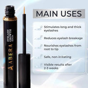 Abera Misan Eyelash Growth Serum – Natural Lash Booster with Red Ginseng, Biotin & Omega 3-6-9 – Fuller, Longer, Thicker L...