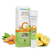 MAMAEARTH Vitamin C Daily Glow Under Eye Cream | Reduces Dark Circles, Puffiness, Bags & Wrinkles | Soothes Tired Eyes | F...
