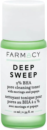 Farmacy 2% Salicylic Acid Toner for Face - Deep Sweep Gentle BHA Exfoliant for Oily Skin - Refines Texture with Papaya Enz...