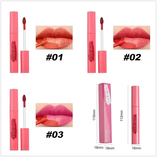 6 Colors Peel Off Matte Lip Tint, Long Lasting Natural Peel Off Tattoo Lip Liner Stain, Waterproof Smudge Proof Non-Stick ...