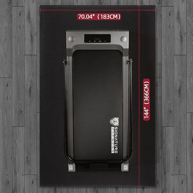 High Density Home Gym Treadmill Exercise Bike Equipment Mat 1/4" Thick, - Product Image