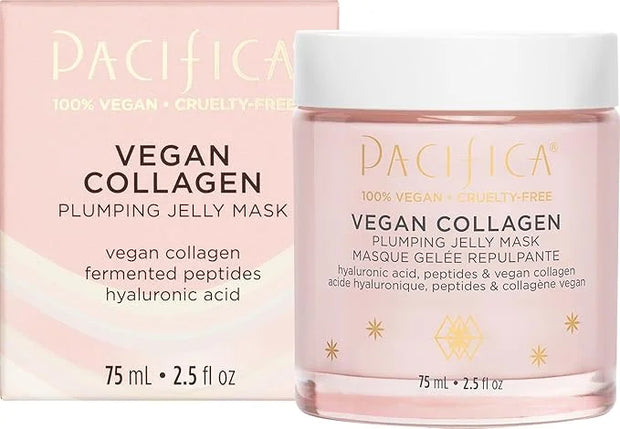 Pacifica Vegan Collagen Plumping Jelly Mask – Overnight Hydrating Face Mask with Vegan Collagen, Squalane & Hyaluronic Aci...