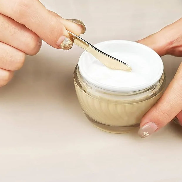 3Pcs Metal Makeup Spatula Mini Spoon and Eye Cream Massage Sticks Beauty Scoop for Facial Cosmetic Face Cream - Product Image
